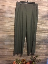 Talbots Collection 100 Wool Gray Casual Business Dress Pants Womens Size 12
