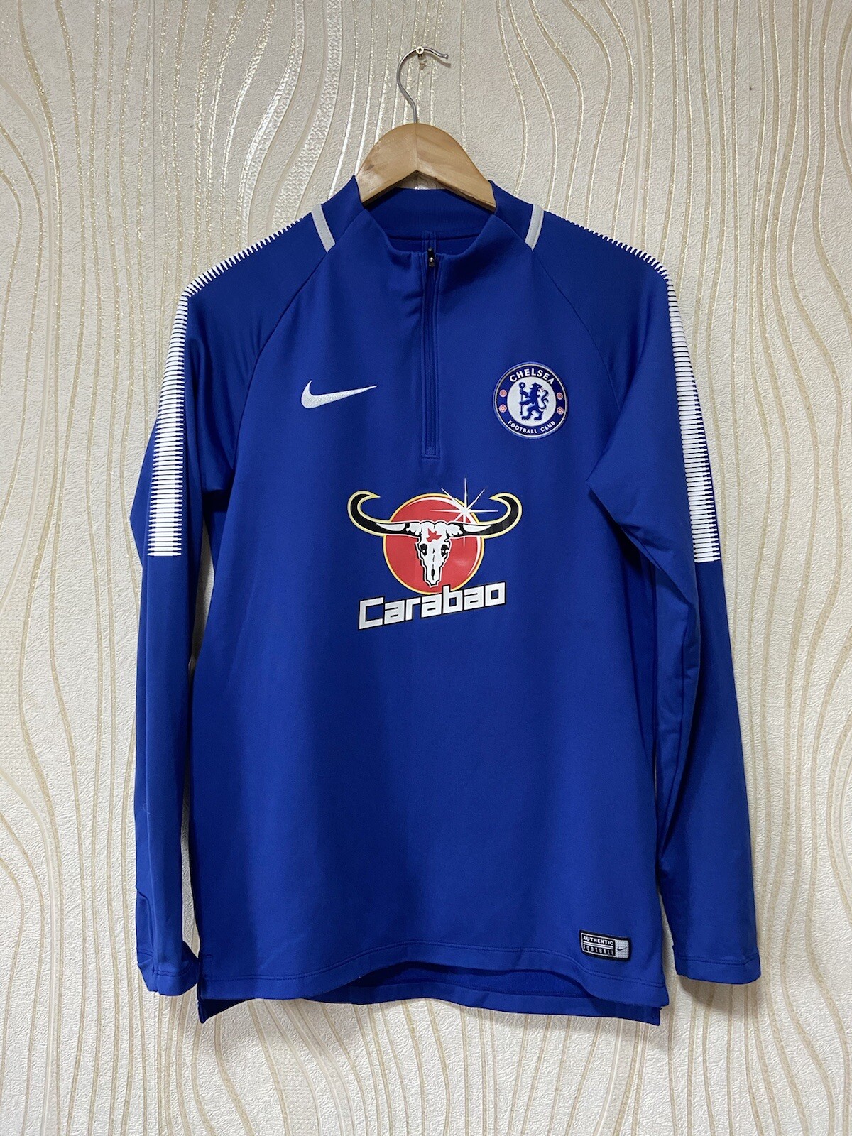 CHELSEA 2017 2018 FOOTBALL SOCCER TRAINING SWEATSHIRT NIKE 905173-454 sz S  MEN | eBay