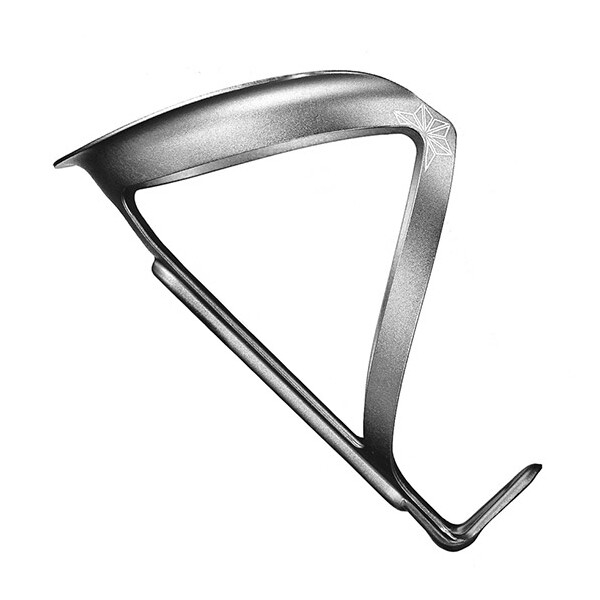 portaborraccia fly cage in alluminio silver gunmetal Supacaz bicicletta