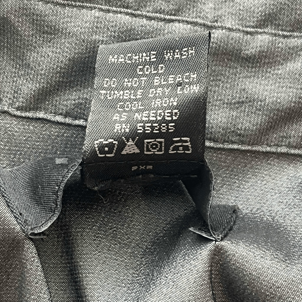 Express Women’s Gray Button Down Stretch High She… - image 6