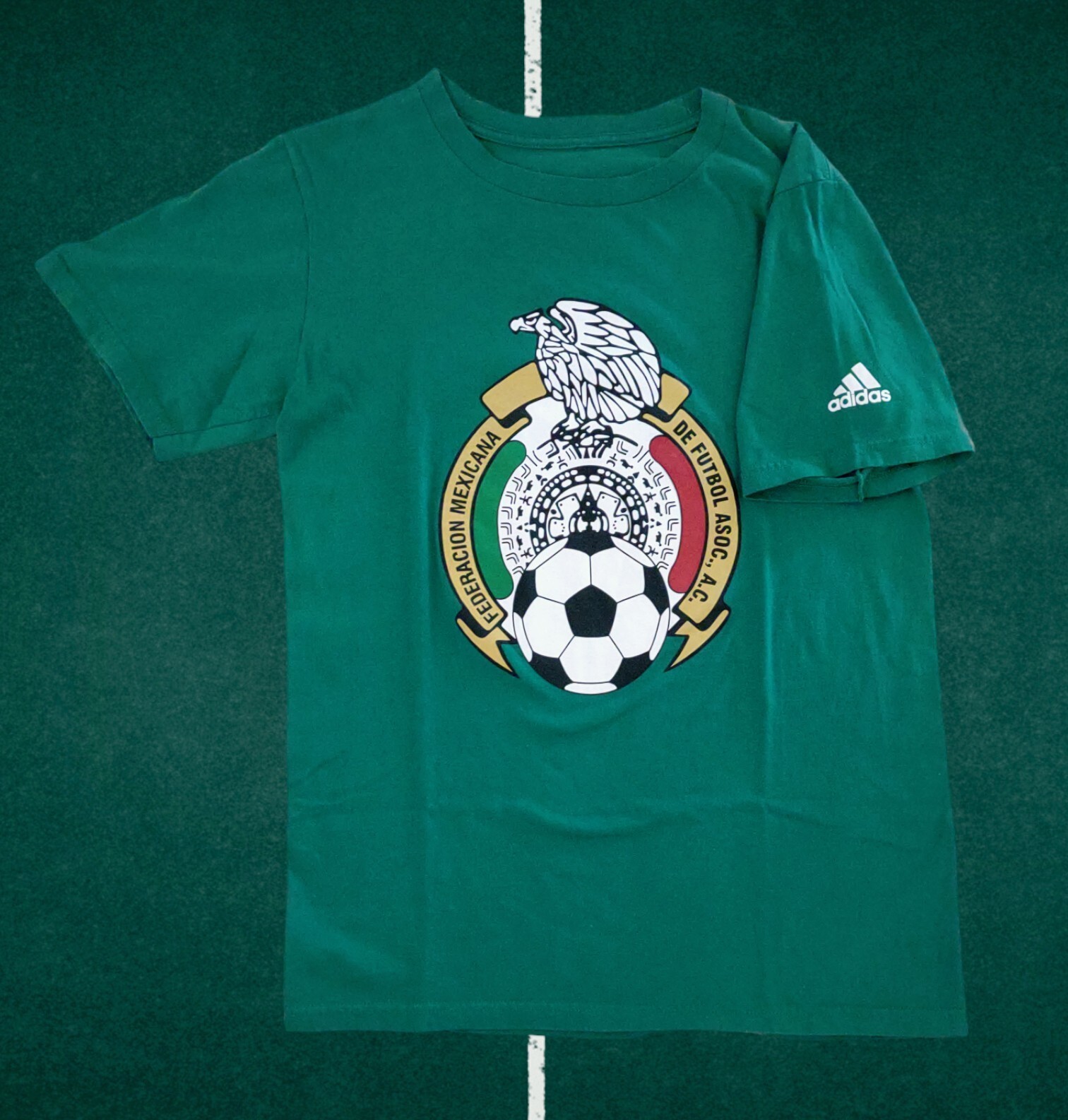 Adidas Mexico Soccer T-shirt Men's S Green
