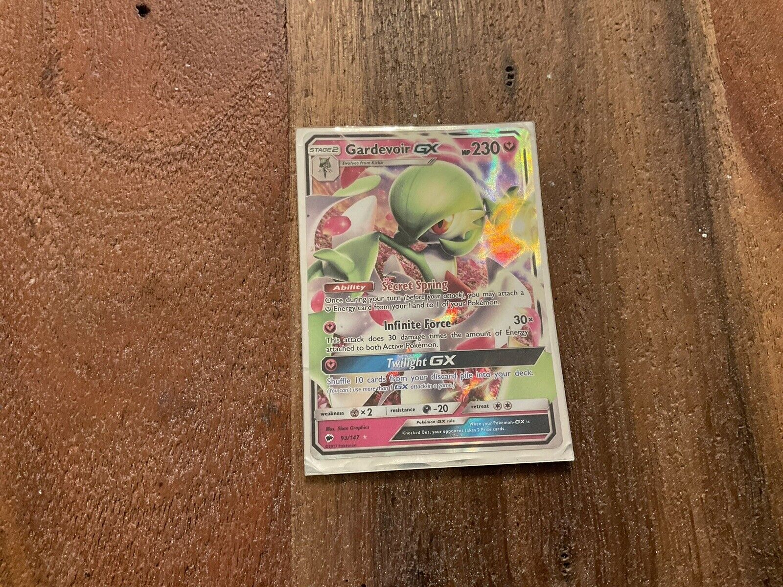 Gardevoir Gx World Champion ULTRA RARE 93/147 SM Burning Shadow Pokemon NM  Promo