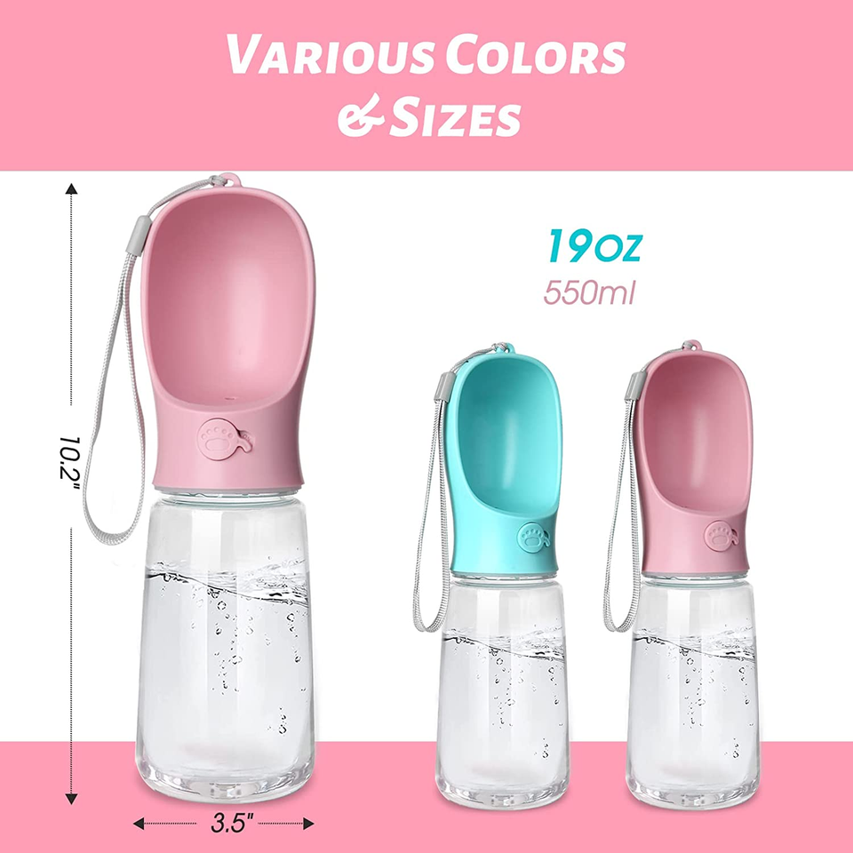 Dog Water Bottle Leak Proof Portable Puppy Bowl Dispenser eBay