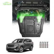 Thick Engine Splash Shield For Cadillac XT6 2020-2024 Front Engine Guard Hard