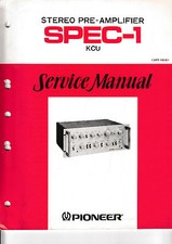 Service Manual-Anleitung für Pioneer Spec-1 