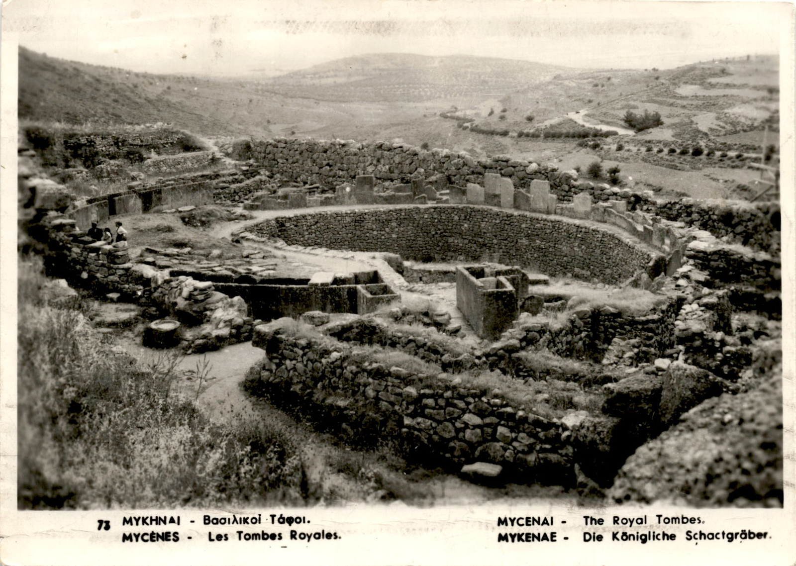 MYCENES, Royal Tombs, MYCENAI, MYKENAE, Greece, Postcard