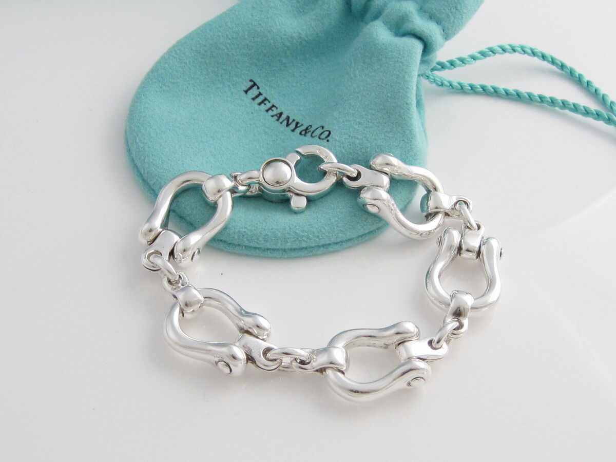 Tiffany & Co Silver RARE Horse Shoe Horseshoe Link 8.75 Inch Tiffany & Co Silver RARE Horse Shoe Horseshoe Link 8.75 Inch