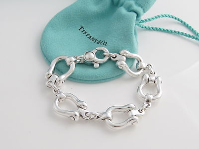 Tiffany & Co Silver RARE Horse Shoe Horseshoe Link 8.75 Inch Tiffany & Co Silver RARE Horse Shoe Horseshoe Link 8.75 Inch