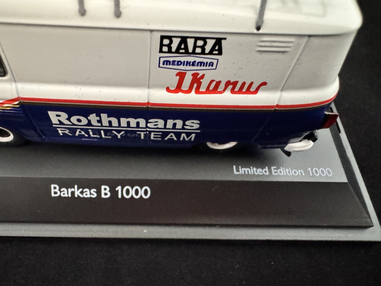 143 Schuco Barkas B 1000 Rothmanns Ralley Team Limited Edition 1000 Stk.