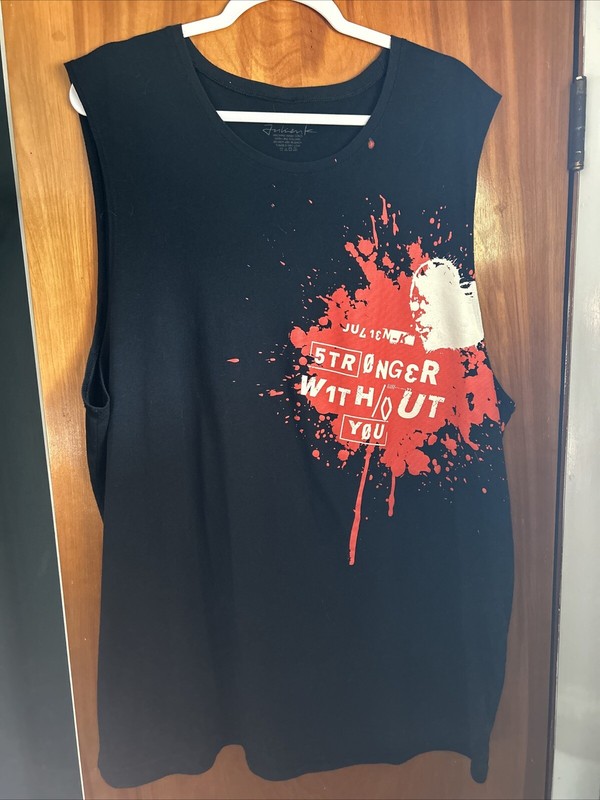 Julien-K “Stronger Without You”Concert 2XL Tank Top Shirt_industrial Rock(used)