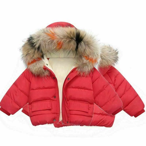 Winterjacke Baby warm Kapuze Oberbekleidung Mantel süß Jungen Mädchen Kleinkind Kleidung - Bild 4 von 16