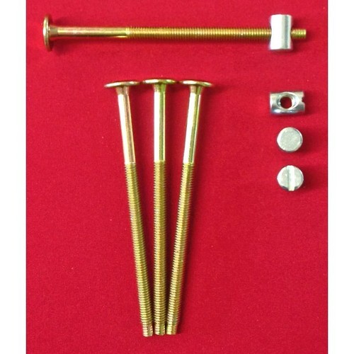 4 pernos con cabeza Allen hexagonales ranuradas para cuna y cama para muebles M6 60, 100 mm - Imagen 3 de 4