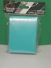 100 count matte Top Loader sleeves (teal)
