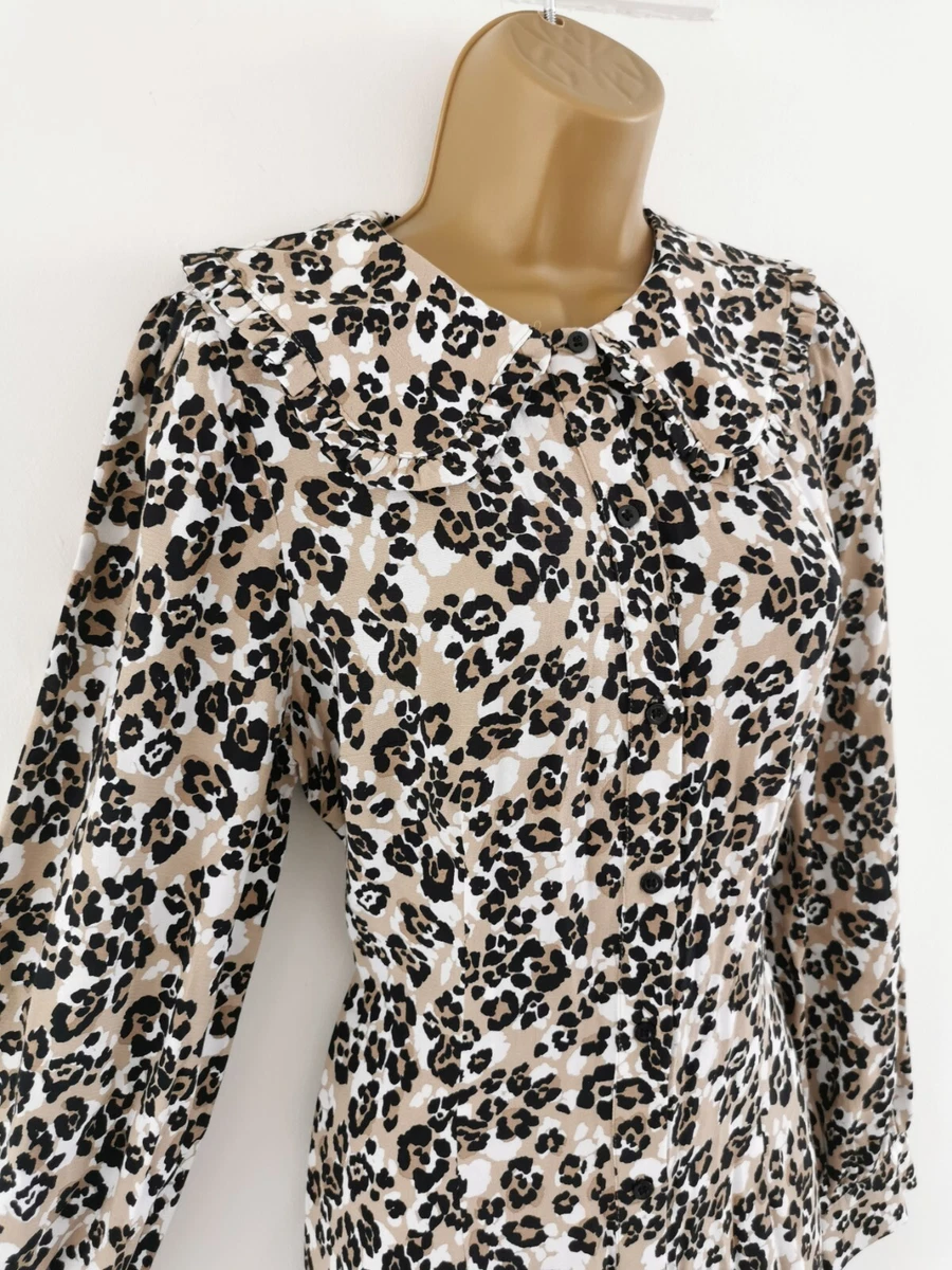 M&s animal hotsell print shirt dress