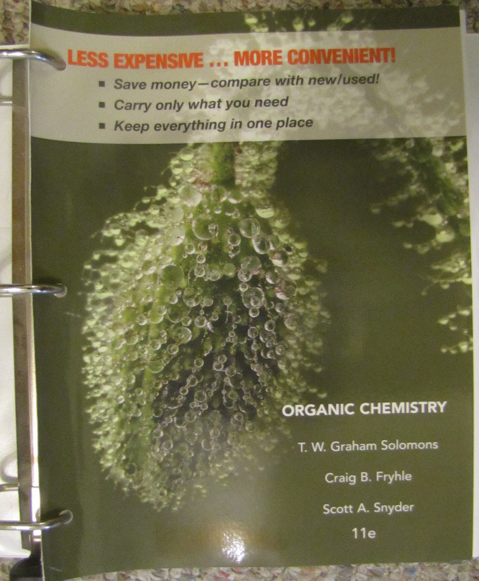 Organic Chemistry by Craig B. Fryhle and T. W. Graham Solomons (2013,  Ringbound) | eBay