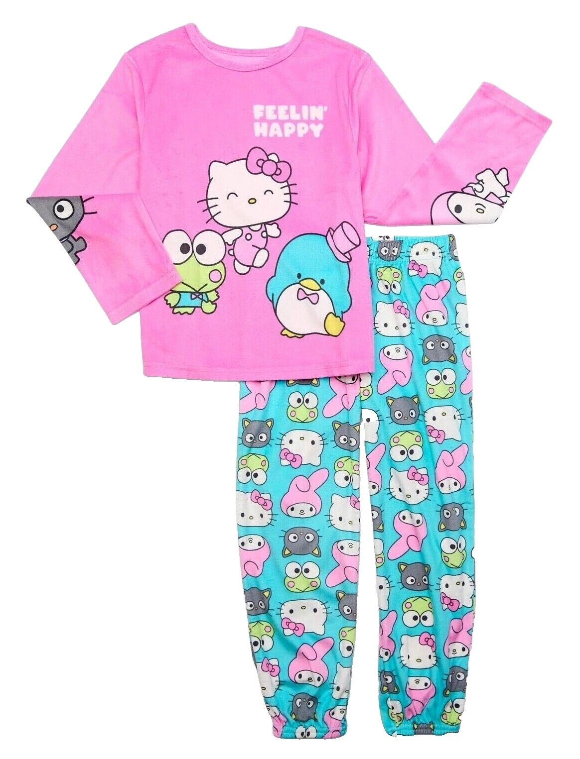 Hello Kitty Girls' Long Sleeve Sleepwear
