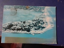 postcard vintage postally used 1983 aerial view sandbanks, poole, dorset