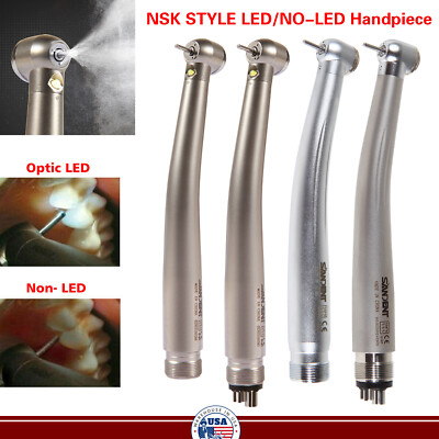 NSK Style Dental Fiber Optic LED E-generator/ High Speed Handpiece 2/4 Holes CE