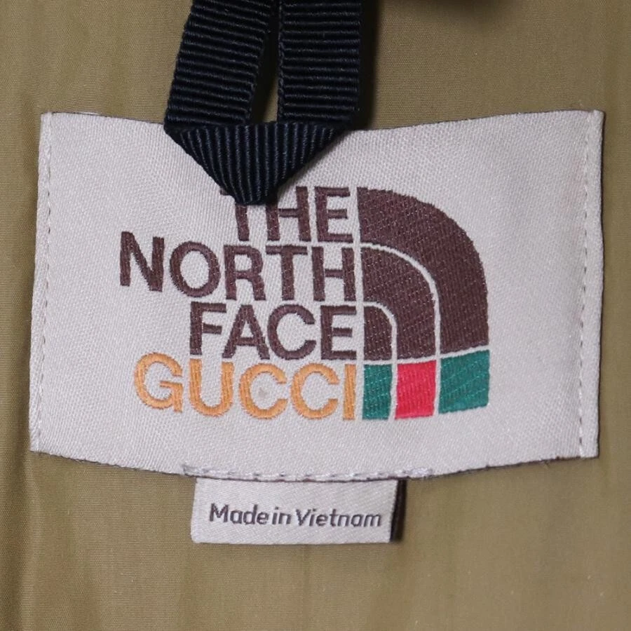 Piumino Gucci x THE NORTH FACE verde taglia L