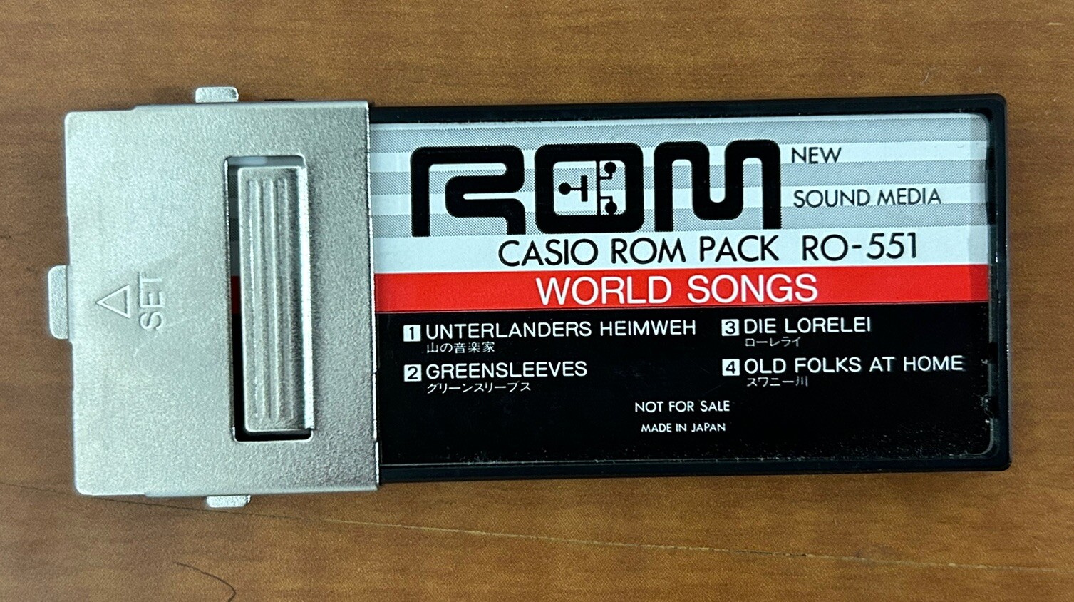 Casio ROM Pack World Songs, RO-551, for Many PT MT CT SK DH ROM Casio ...
