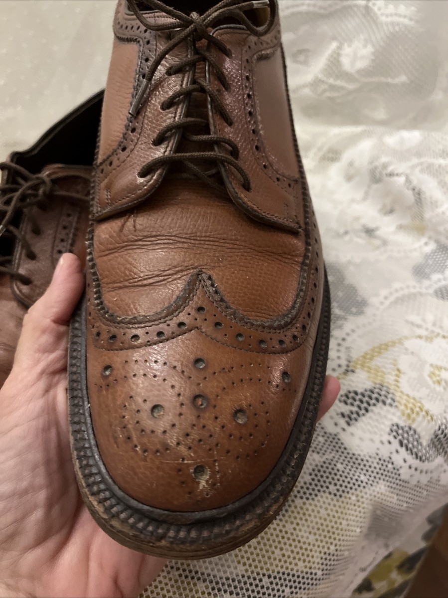 Hanover LB Sheppard Signatures Brown Leather Wingtip Shoes  display picture 2