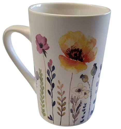 3er-Set Tassen "Flores" | Porzellan Becher | Kaffeetassen | Blumen Design - Bild 4 von 5
