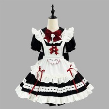 Hot Mens Plus Size Japanese Maid Dress Costume Coffee Shop Cosplay Lolita Party