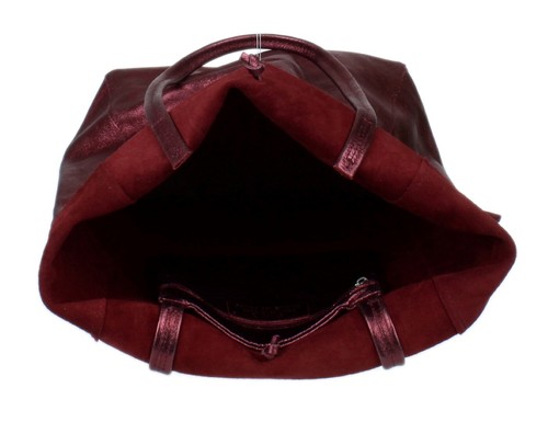 Damas Bolso Superior Abierto Italiano Suave Cuero Real Vera Pelle Bolso de Mano Bolsillo Oficina - Imagen 125 de 142