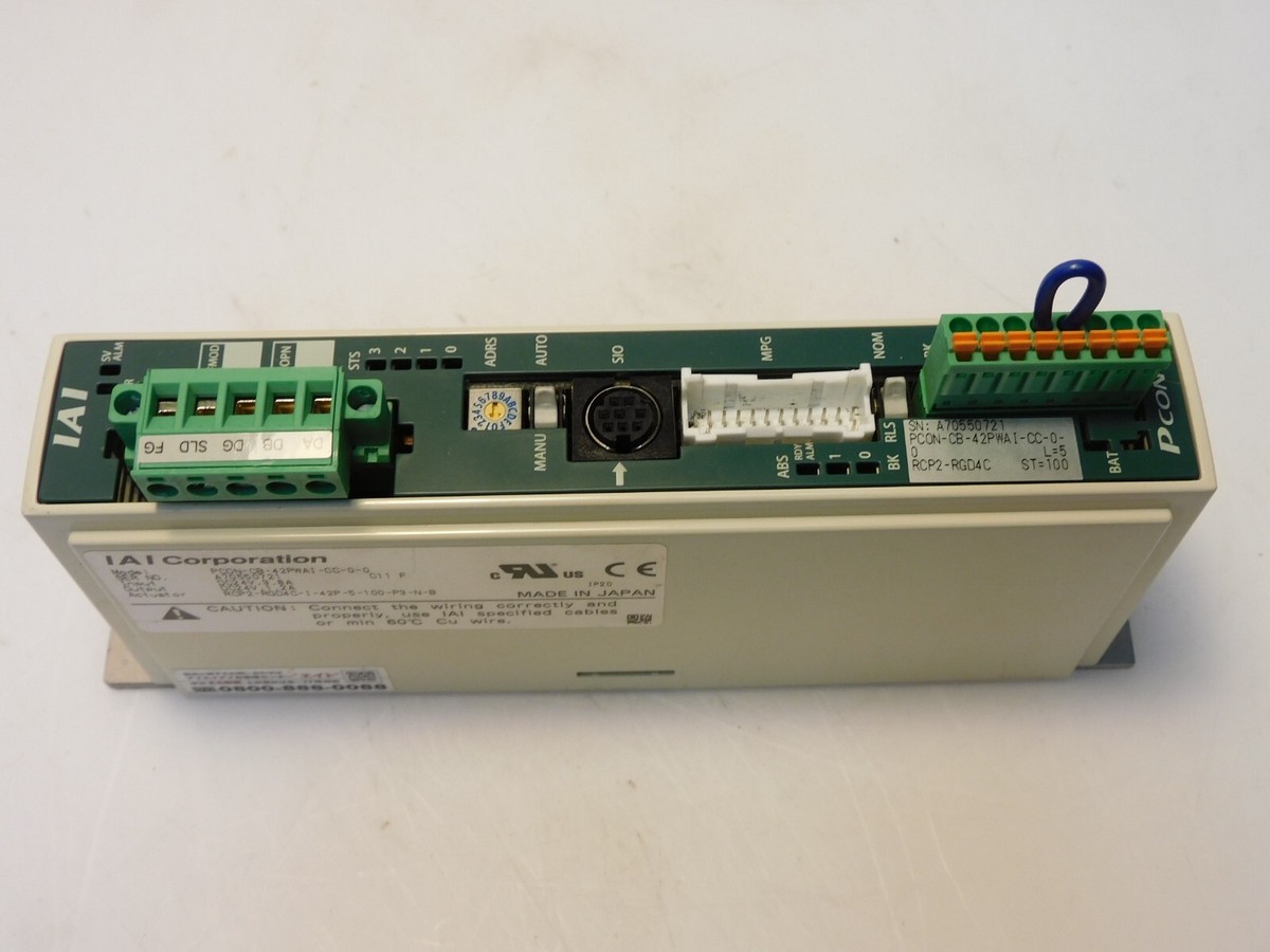 IAI POSITION CONTROLLER PCON-CB-42PWAI-CC-0-0 IN 24VDC 3.8A IAI POSITION CONTROLLER PCON-CB-42PWAI-CC-0-0 IN 24VDC 3.8A
