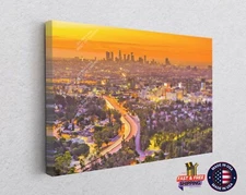 Los Angeles California Skyline Urban City Art Prints Canvas Prints