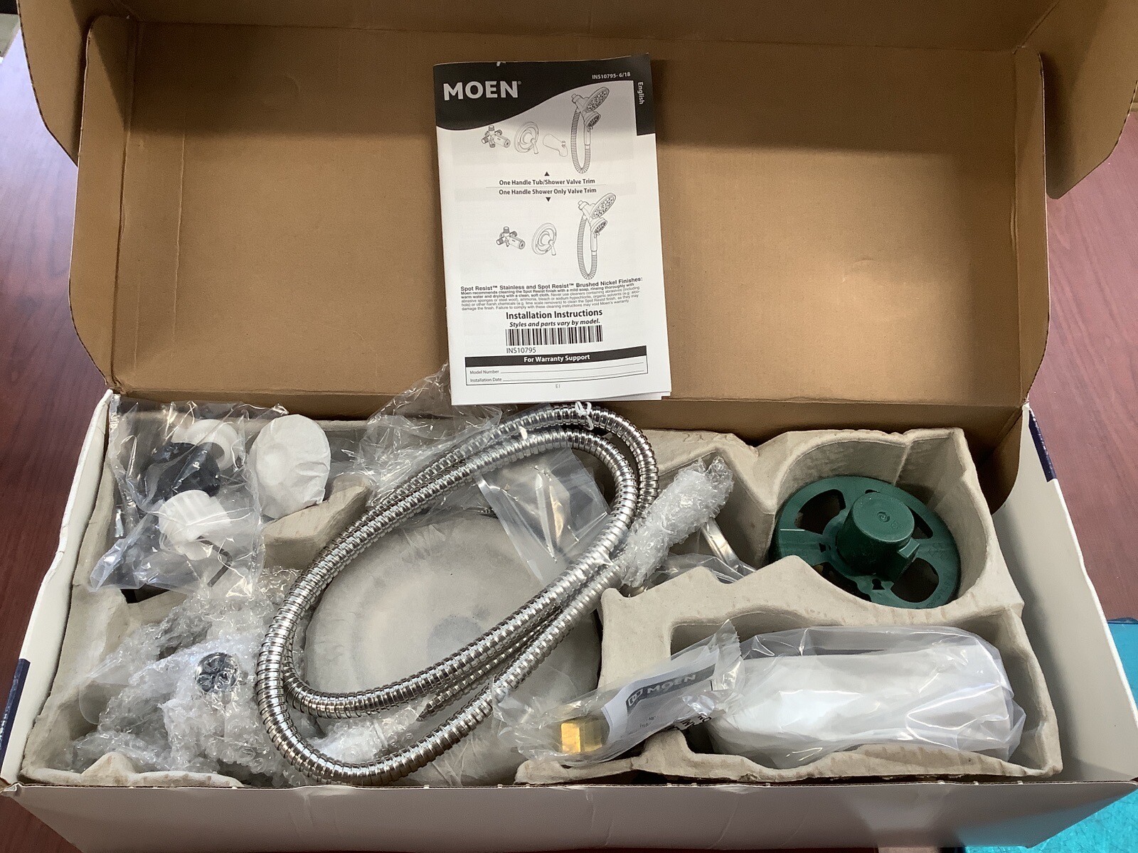 Open Box Moen 82611SRN Brecklyn Shower&Tub Trim W/Valve Brushed Nickel