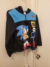Sweatshirt Zippered With Hoodie Sonic The Hedgehog Size 14