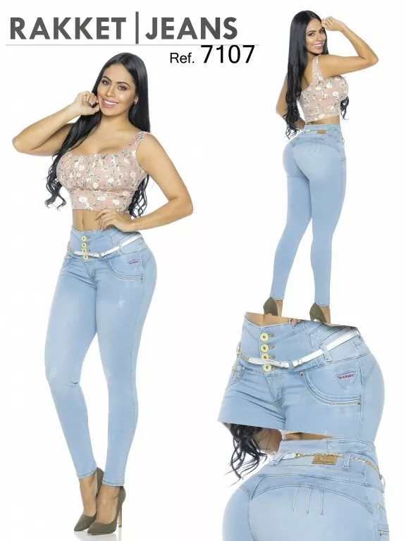 Colombian Fajas Slim Blue Jeans Butt Lifter Stretch Levanta Cola