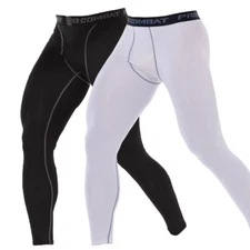 Pantalones Deportivos de Compresion De Hombre Men Sport Compression Base Layer