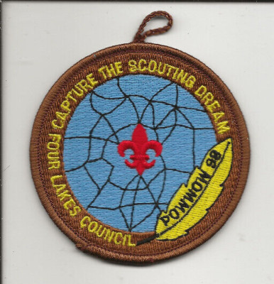 FOUR LAKES COUNCIL /  98 POW WOW patch - Cub Boy Scout BSA JE/B-12