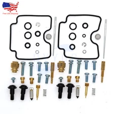 2 Sets for Yamaha V-Star 1100 XVS1100 1999-2009 Carburetor Repair Kit Air Screw