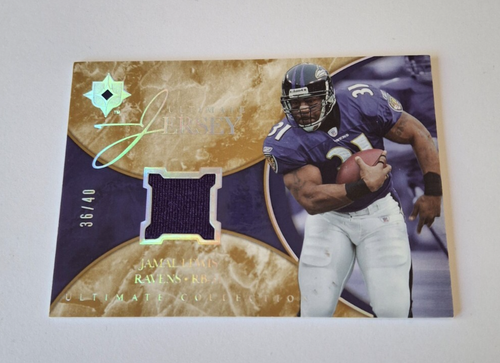 2006 NFL UD Ultimate Collection Jamal Lewis Reflective Jersey Card Ravens