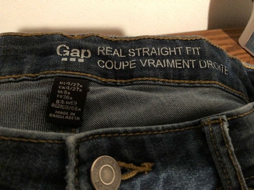 Gap Real Straight Fit Jeans Sz. 4/27 | eBay