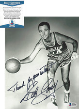 BOB COUSY BOSTON CELTICS SIGNED AUTHENTIC 8x10 PHOTO B NBA HOF BECKETT COA BAS