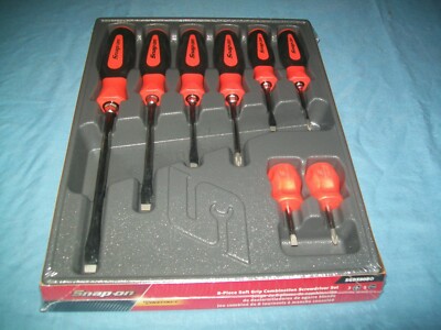 Snap-on Instinct Orange Soft Handle 8pc Screwdriver Set SGDX80BO