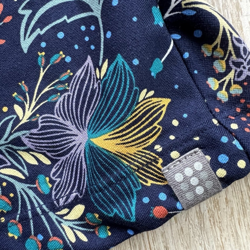 Title Nine Dream 3/4 Sleeve Dress Flora Fest Women’s Small Pockets Knee