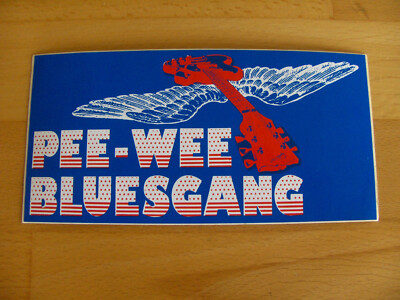 >>>Pee Wee Bluesgang Aufkleber 13,5 x 6,5 cm