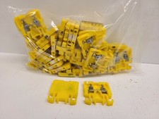LOT OF 50 GUARANTEED ALLEN-BRADLEY YELLOW TERMINAL BLOCKS 1492-HM1/1492-HM1Y