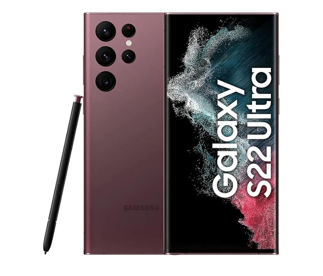 Samsung Galaxy S22 Ultra S908B 512GB Burgundy smartphone NUOVO ITALIA SIGILLATO