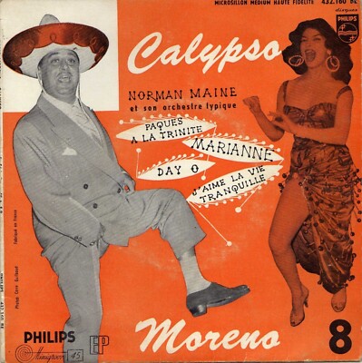 DARIO MORENO & NORMAN MAINE ''CALYPSO'' DAY O (THE BANANA BOAT SONG FRANZÖSISCH ORIG EP