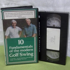 10 FUNDAMENTALS Modern Golf Swing VHS instructional David Glenz & Jim McLean