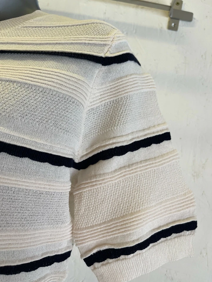 OASIS Ladies Cream Striped Jumper Sizes XS-XL Brand New - Image 4 of 4