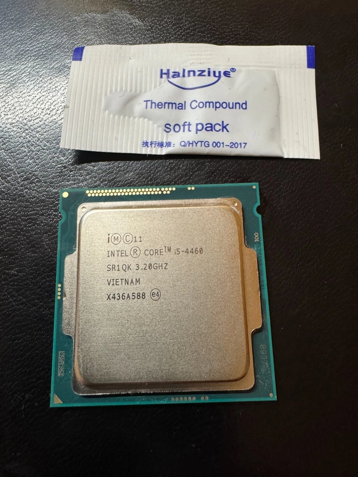 CPU Intel Core i5 4460 4th Gen 3.20GHz 6MB SR1QK Socket LGA 1150 testato usato - Immagine 2 di 3