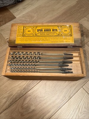 Antique Spur Auger Bits made by the Russell Jennings
