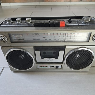 Vintage BoomBox CROWN CSC 910F Made in Japan FM/AM TAPE- Working